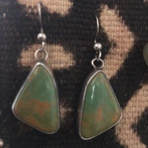 Sterling + turquoise drop earrings